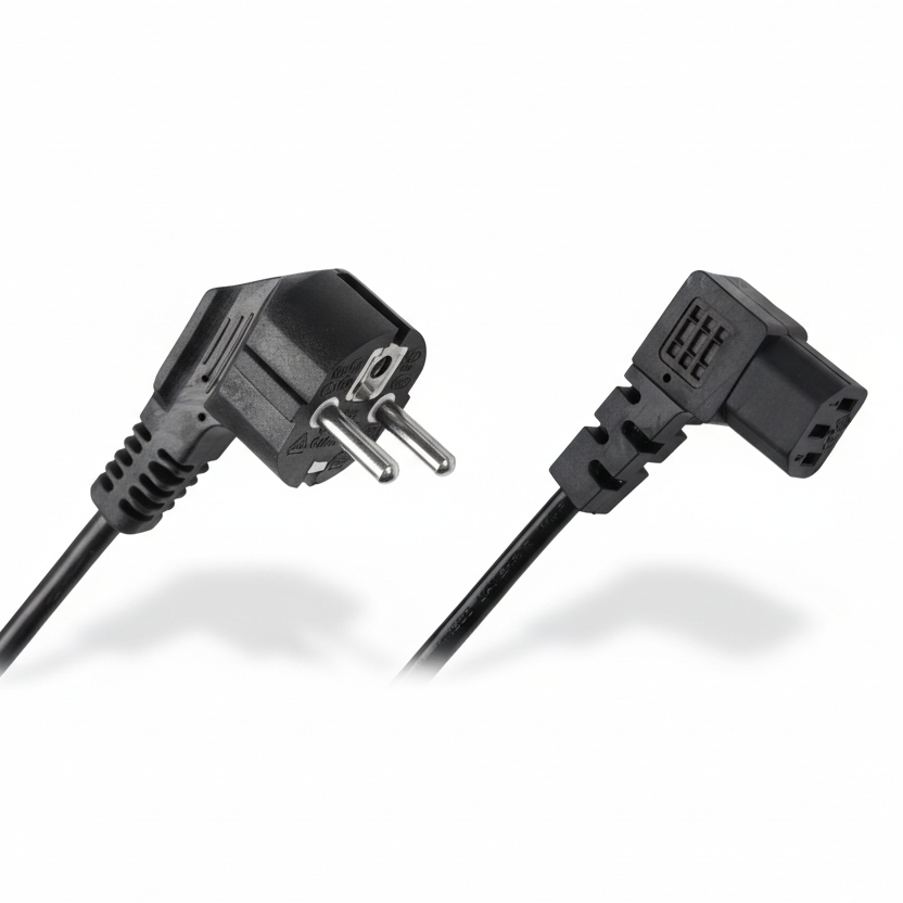 Netzkabel C13 3m Stromkabel Winkel PC Monitor Anschluss - MIZO.at