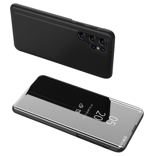 Samsung S24 Ultra Clear View Case | Smart Flip Cover Black - MIZO.at