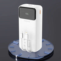 Dudao K15MAX 30000mAh PD 22.5W Powerbank with Built-in Cables – White