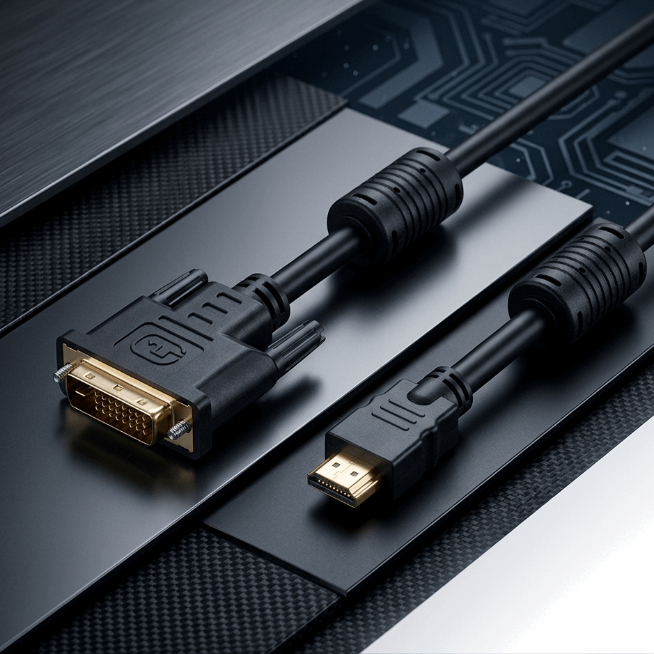 DVI auf HDMI Kabel 5m Full HD Monitor TV Verbindung - MIZO.at