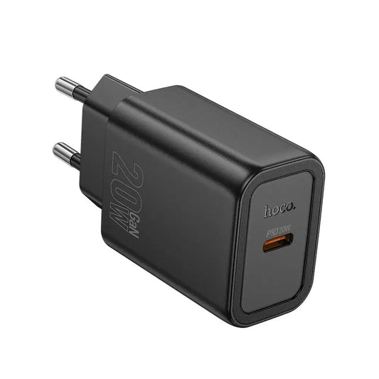 Hoco USB-C QC PD 20W N60 Schnellladegerät Schwarz