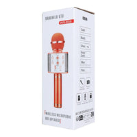 Multimedia Karaoke Microphone CR58 Silver | Bluetooth, Voice Changer - MIZO.at