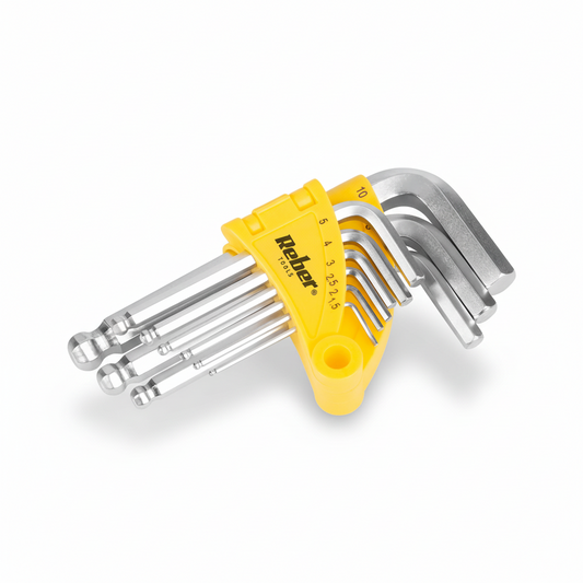 Inbusschlüssel Set 9-teilig Rebel Kugelkopf Sechskant Schlüssel - MIZO.at