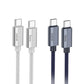 240W USB-C Kabel Dunkelblau – PD & QC3.0 Schnellladen - MIZO.at