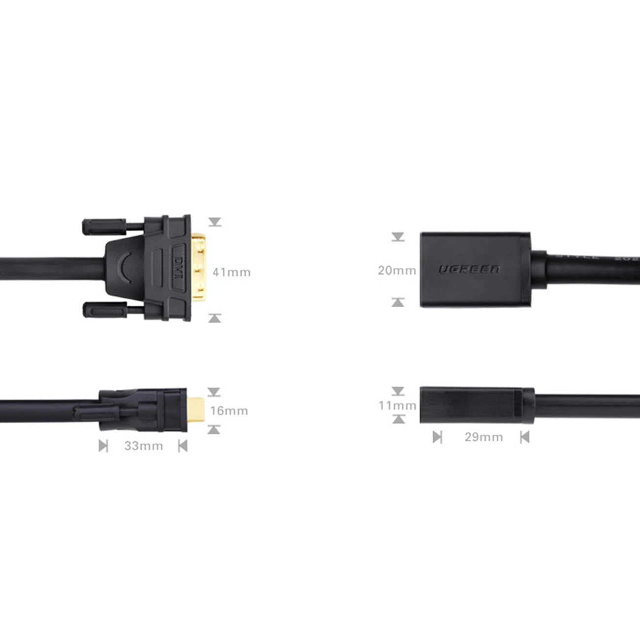 DVI to HDMI Adapter Cable | 0.15M DVI-D to HDMI Converter - MIZO.at