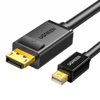 Mini DisplayPort to DisplayPort Cable | 1.5M Black Video Cable - MIZO.at
