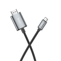 Hoco UA27 USB-C zu HDMI Kabel 4K 30Hz 2m Grau Metall - MIZO.at