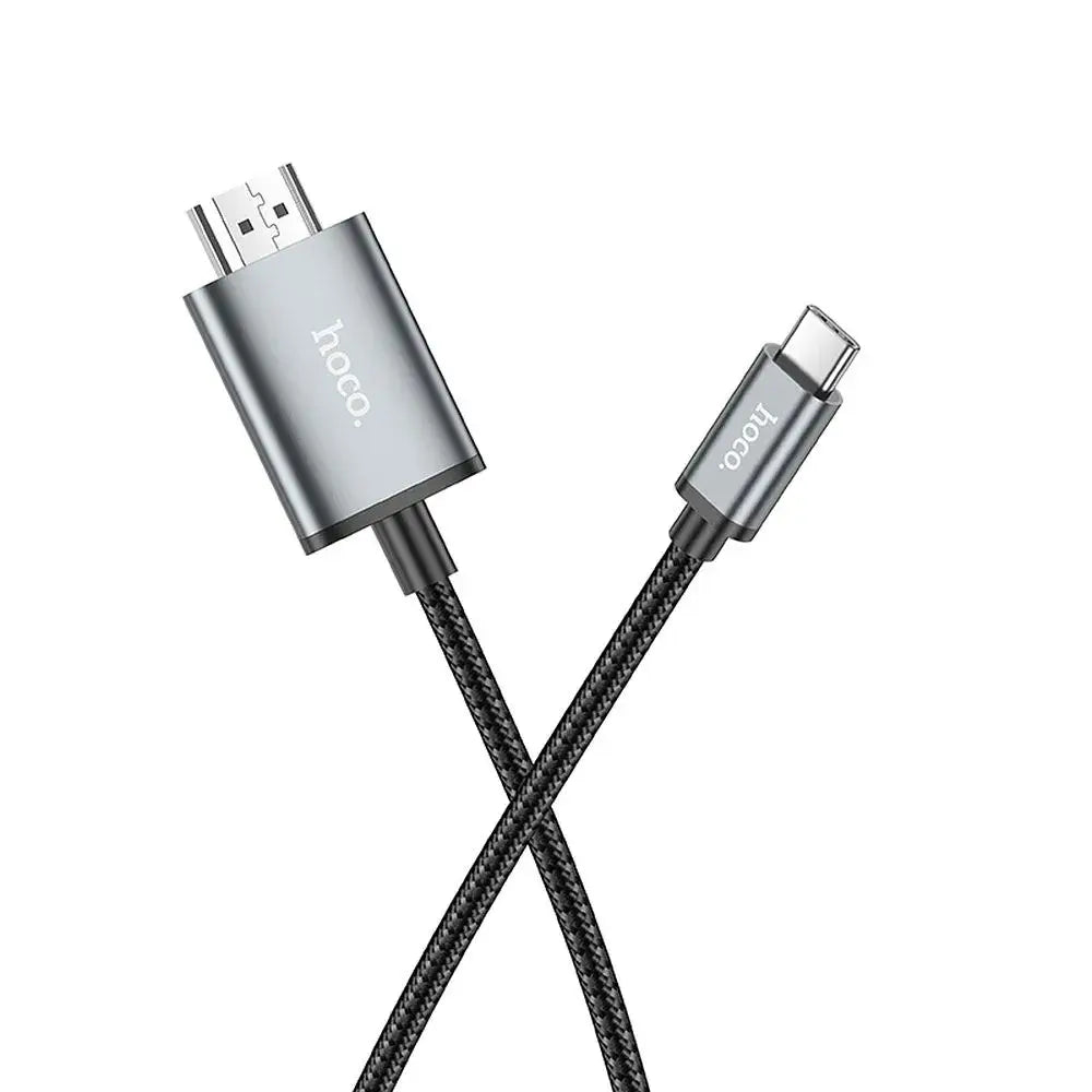 Hoco UA27 USB-C zu HDMI Kabel 4K 30Hz 2m Grau Metall - MIZO.at