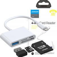 iPhone OTG Adapter Lightning USB SD Kartenleser 4 in 1 Joyroom - MIZO.at