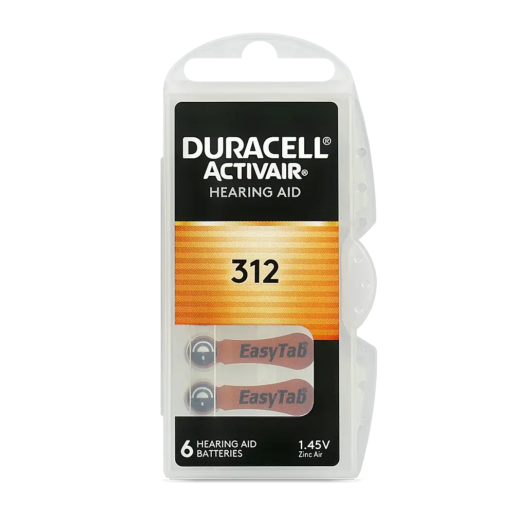 Duracell ActivAir 312 Batteries 6er Pack Made in Germany - MIZO.at