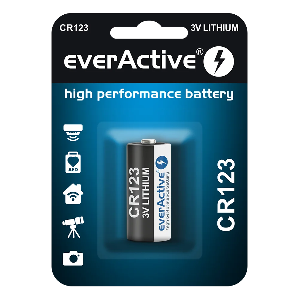 1er Pack everActive CR123A Lithium Foto Batterie 3V - MIZO.at