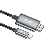 Hoco UA27 USB-C zu HDMI Kabel 4K 30Hz 2m Grau Metall - MIZO.at