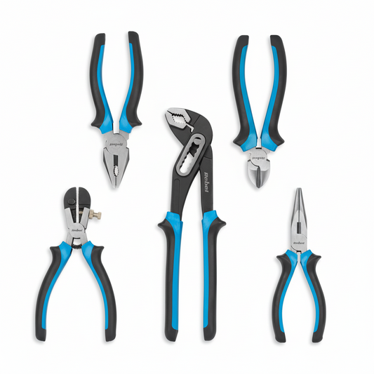 Zangen Set 5-teilig Kombizange Seitenschneider Abisolierzange - MIZO.at