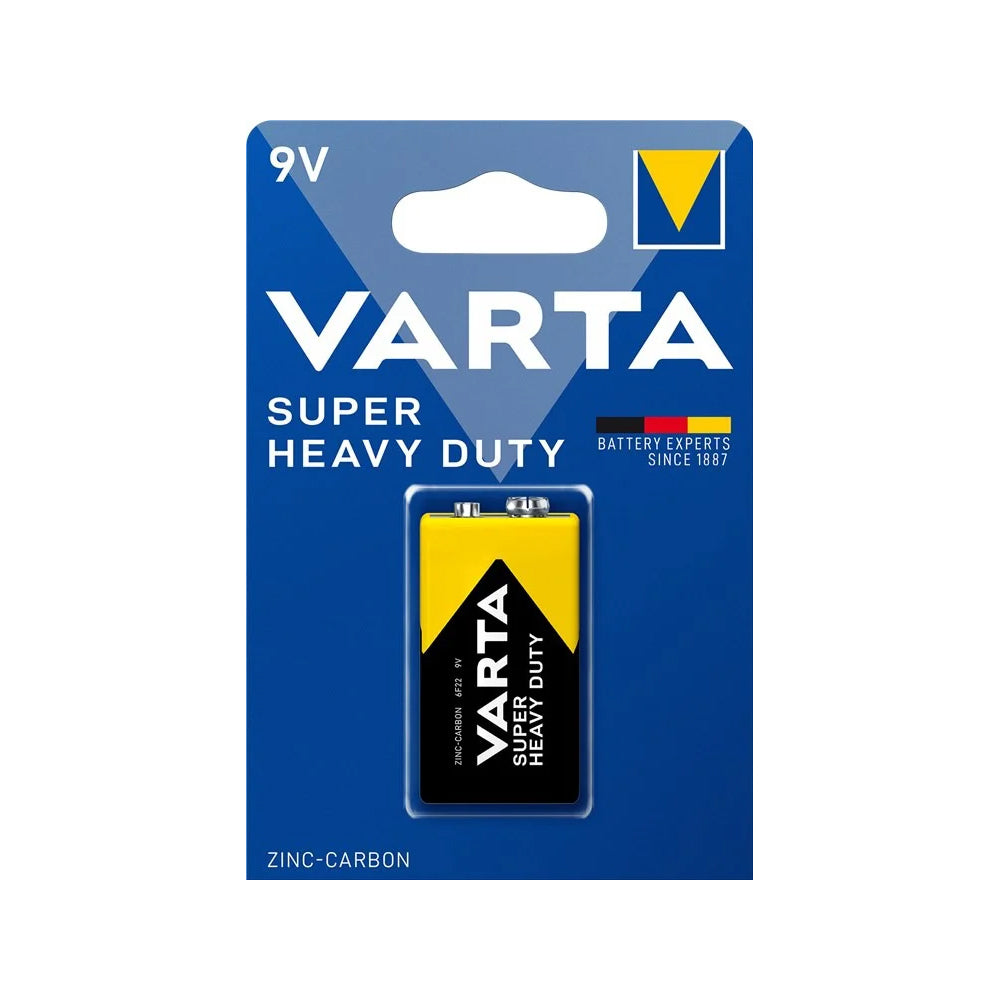 Varta Superlife 9V 6F22 Zink-Kohle Batterie Einzelpack - MIZO.at