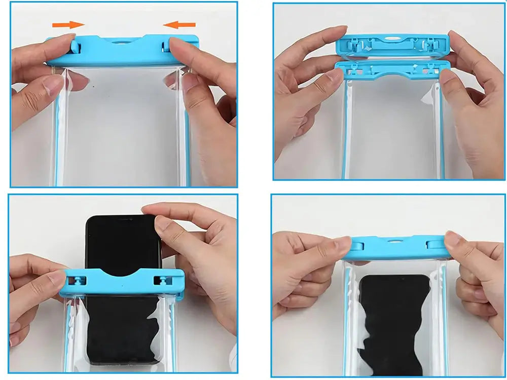 Wasserdichte Handyhülle für Pool, Strand & Kajak – Blau - MIZO.at