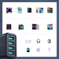 Joyroom JR-TCN03 24W Ladegerät, 4× USB-A Ports, Schwarz - MIZO.at