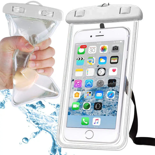 Universal Wasserschutzhülle für Smartphone – Weiß - MIZO.at
