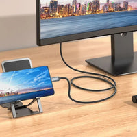 Hoco UA27 USB-C zu HDMI Kabel 4K 30Hz 2m Grau Metall - MIZO.at