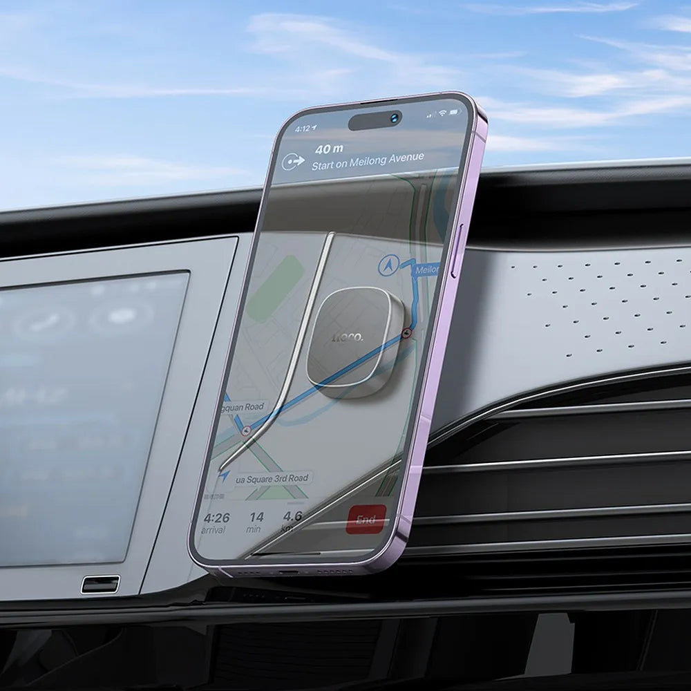 HOCO H52 Magnetic Car Phone Holder Dashboard Grey
