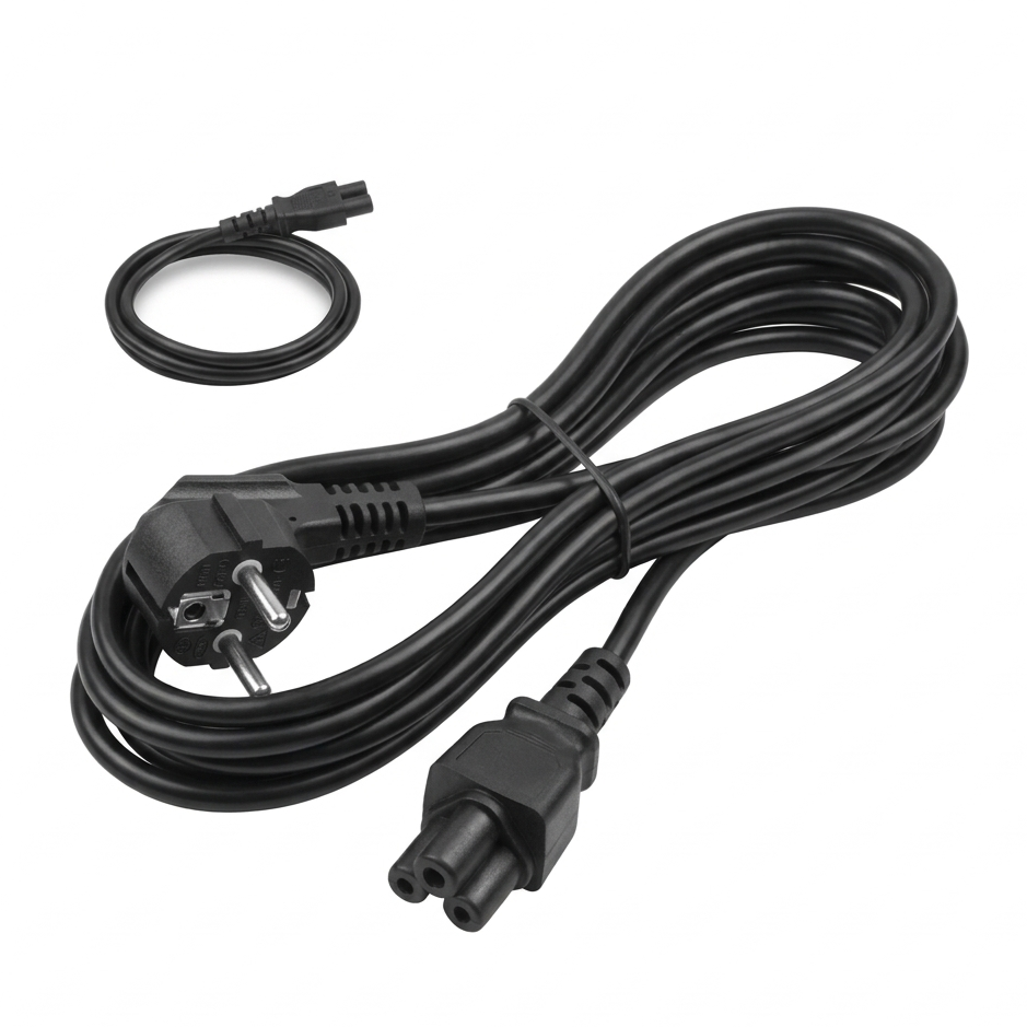 Laptop Netzkabel Kleeblatt C5 1,5m Stromkabel CableTech - MIZO.at