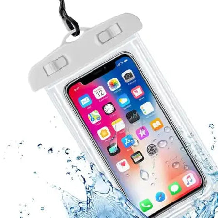 Universal Wasserschutzhülle für Smartphone – Weiß - MIZO.at