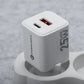 FORCELL Mini GaN III VT-25B – 25W Ladegerät mit USB-C PD & USB-A QC4.0, Weiß - MIZO.at