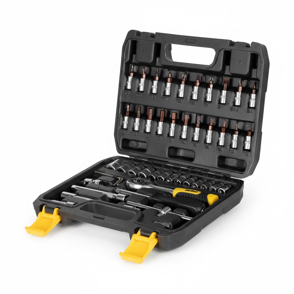 Ratschen Steckschlüssel Set 46 Teile Rebel Werkzeug Set - MIZO.at