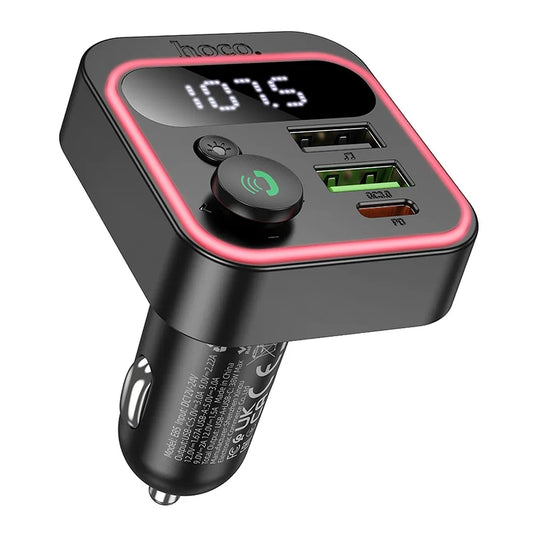 HOCO E85 FM Bluetooth Transmitter Auto Adapter Car FM Bluetooth
