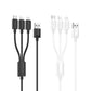 Hoco X74 3in1 USB Kabel 1m Lightning Micro USB USB-C Schwarz - MIZO.at
