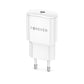 Forever TC-01-20C: 20W USB-C PD Schnelllader für iPhone/Samsung, Weiß - MIZO.at