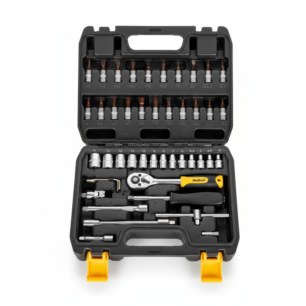 Ratschen Steckschlüssel Set 46 Teile Rebel Werkzeug Set - MIZO.at