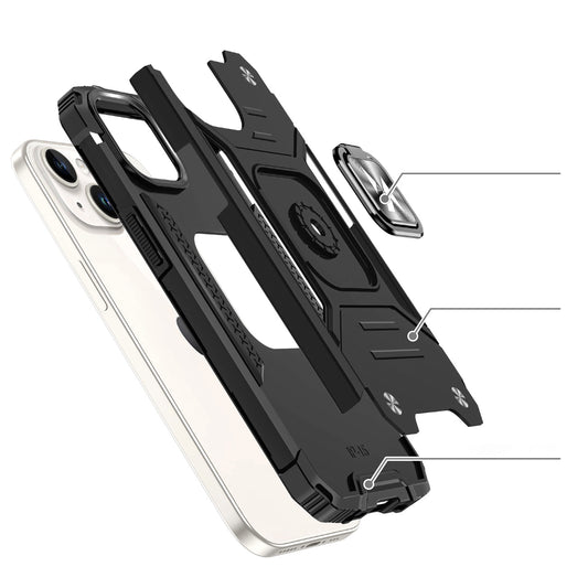 iPhone 15 Pro Schutzhülle – Wozinsky Ring Armor Case Silber - MIZO.at