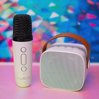 Maxlife MXKS-100 Karaoke Speaker | Bluetooth Mic – White - MIZO.at