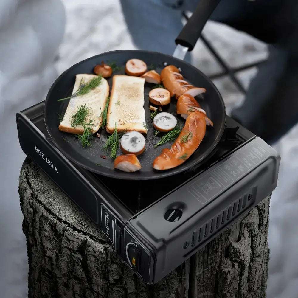 Portable Gas Stove BDZ.180-A | Compact & Efficient | Black - MIZO.at