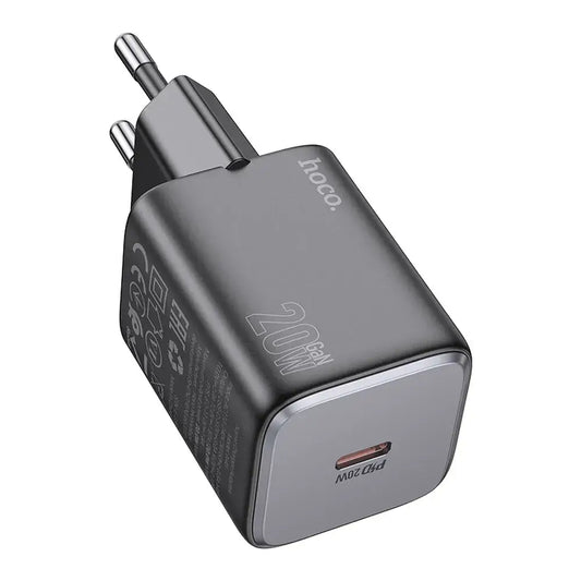 Hoco USB-C QC PD 20W N40 Schnellladegerät Schwarz
