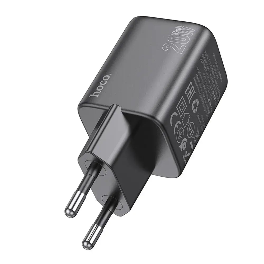 Hoco USB-C QC PD 20W N40 Schnellladegerät Schwarz