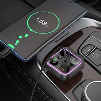 HOCO E85 FM Bluetooth Transmitter Car Adapter Car FM Bluetooth