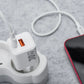 FORCELL Mini GaN – 30W PD QC4.0 Ladegerät mit USB-C & USB-A, Weiß - MIZO.at