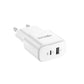 Forever TC-01: 20W Dual USB Ladegerät (USB-C PD + USB-A QC) Weiß - MIZO.at