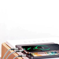 3-in-1 Ladekabel Lightning/Micro-USB/Type-C – 1,2 m, Silber - MIZO.at