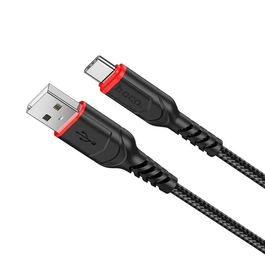 Hoco X59 USB‑A auf USB‑C Kabel 1m 3A Schwarz QC - MIZO.at