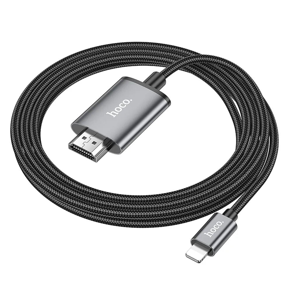 Lightning auf HDMI Kabel 2m 1080p iPhone TV Adapter Hoco UA27 - MIZO.at