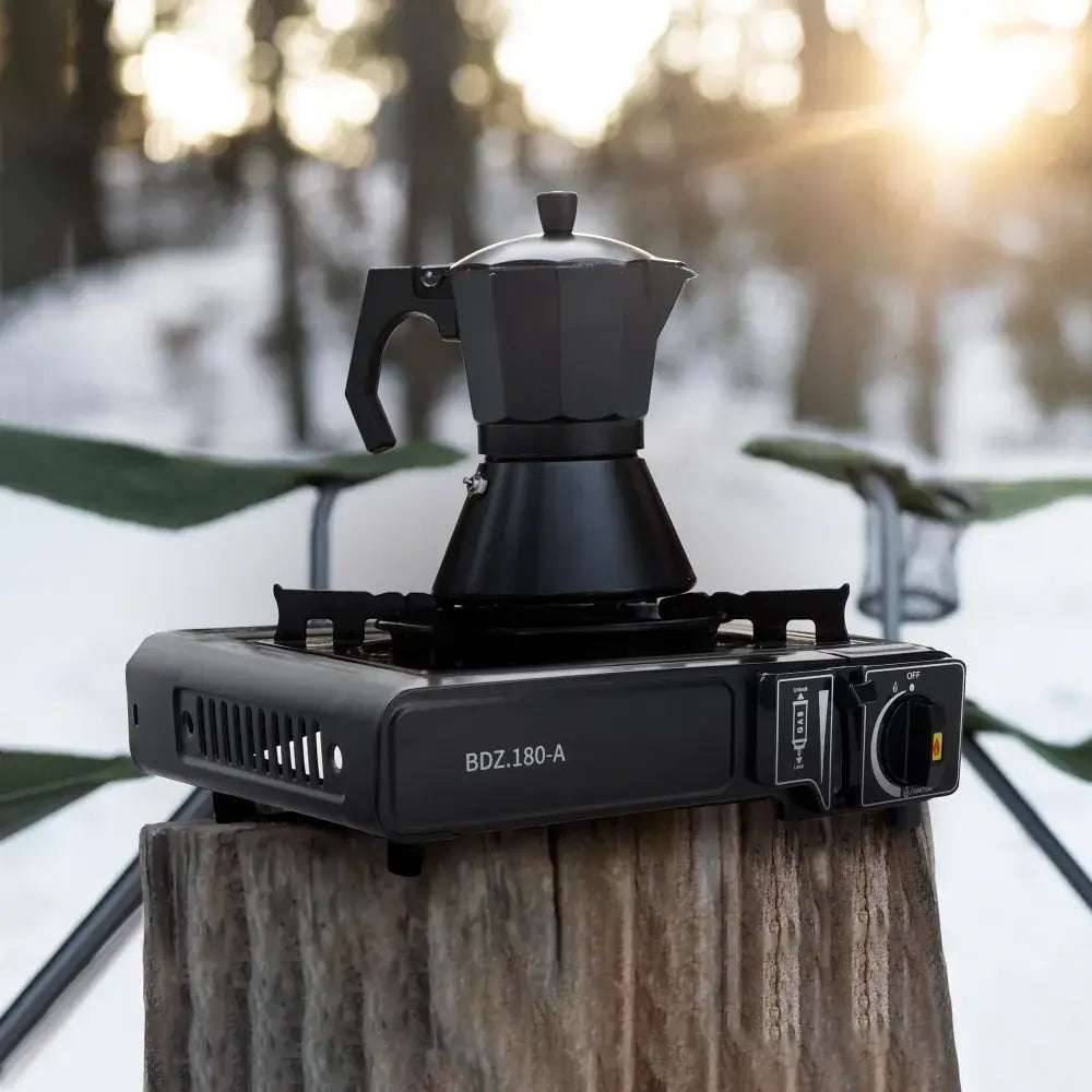 Portable Gas Stove BDZ.180-A | Compact & Efficient | Black - MIZO.at