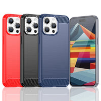 iPhone 15 Pro Max Carbon Case | Blue, Slim & Durable Protection - MIZO.at