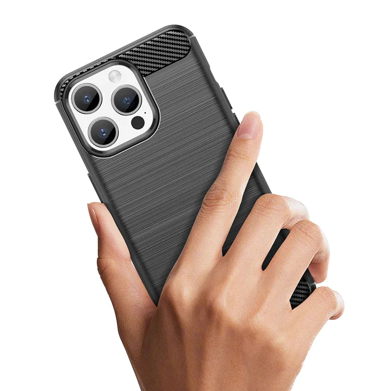 iPhone 15 Pro Carbon Case | Blue, Slim & Durable Protection - MIZO.at