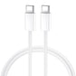 BWOO USB-C Kabel 60W BO-X284 – 1m Fast Charge Datenkabel Weiß - MIZO.at