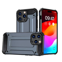 iPhone 15 Pro Max Hybrid Armor Series | Blue, Shockproof Protection - MIZO.at