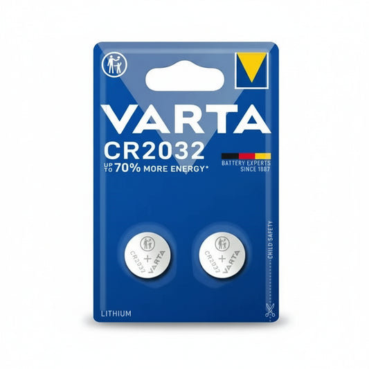 VARTA CR2032 Lithium Knopfzelle 3V 230mAh 2er Pack - MIZO.at