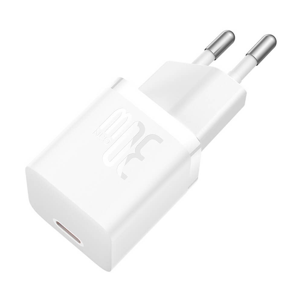 Baseus GaN5 30W USB-C Mini Schnellladegerät Weiß - MIZO.at
