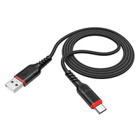 Hoco X59 USB‑A auf USB‑C Kabel 1m 3A Schwarz QC - MIZO.at